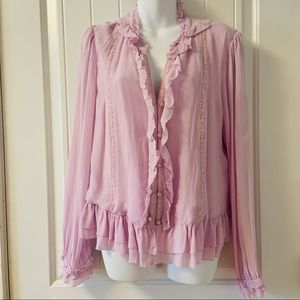 laia flowy orchid color top | size xl